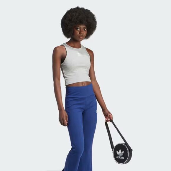 Adidas Women's Light Gray ESSENTIALS RIBBED TANK TOP Size Small NEW - Picture 13 of 13